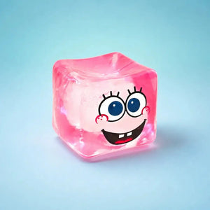Needoh SpongeBob SquarePants Nice Cube Squishy Fidget Toy, Soft Sensory Stress Relief Squeeze