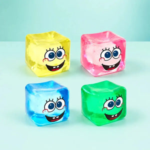 Needoh SpongeBob SquarePants Nice Cube Squishy Fidget Toy, Soft Sensory Stress Relief Squeeze