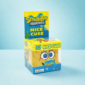 Needoh SpongeBob SquarePants Nice Cube Squishy Fidget Toy, Soft Sensory Stress Relief Squeeze