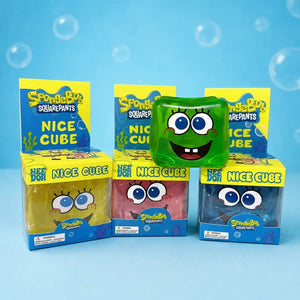 Needoh SpongeBob SquarePants Nice Cube Squishy Fidget Toy, Soft Sensory Stress Relief Squeeze
