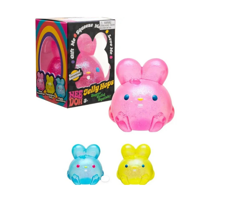 NeeDoh Super Solid Squish - Jelly Hops Stress Ball