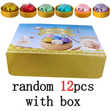 New 1-12pcs Glitter Dumpling Glitter Dumpling Squishy with Box Dumplings Sensory Squeeze Toy for Stress Relief