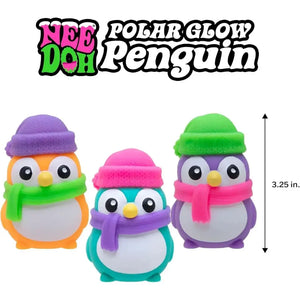 New 2026 NeeDoh Polar Glow Penguin Sensory Squeeze Toy Assorted Fidget Toy for ADHD Autism Gift