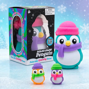 New 2026 NeeDoh Polar Glow Penguin Sensory Squeeze Toy Assorted Fidget Toy for ADHD Autism Gift