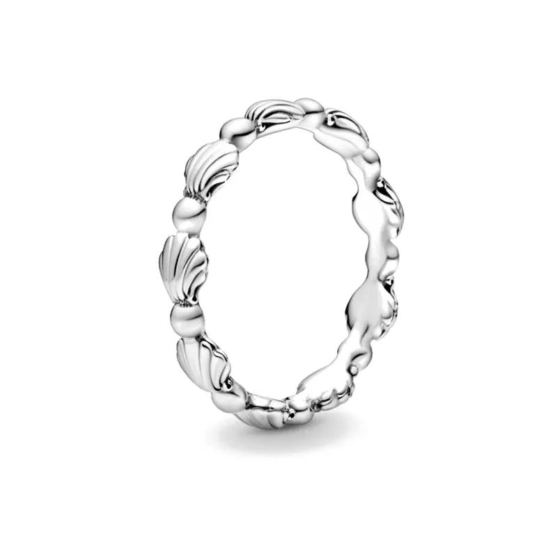 New 925 Sterling Silver Rings Stackable Infinite Silver shining Zircon Ring For Women Wedding Anniversary Birthday Jewelry Gift