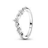 New 925 Sterling Silver Rings Stackable Infinite Silver shining Zircon Ring For Women Wedding Anniversary Birthday Jewelry Gift