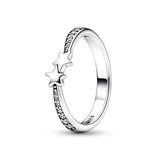 New 925 Sterling Silver Rings Stackable Infinite Silver shining Zircon Ring For Women Wedding Anniversary Birthday Jewelry Gift