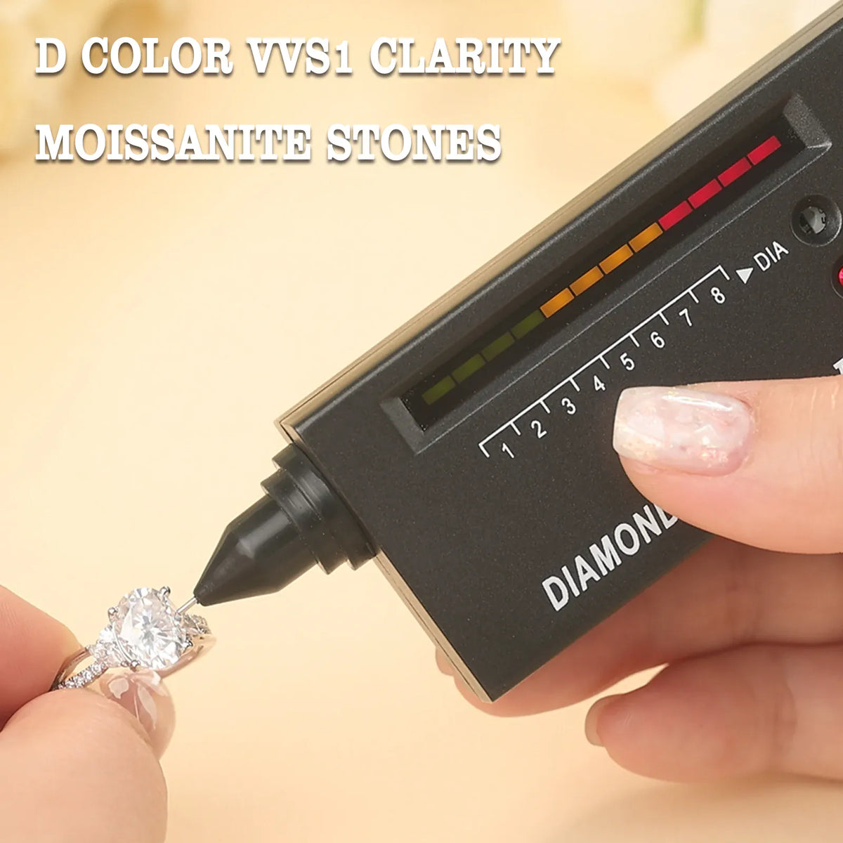 Newshe Engagement Rings for Women Moissanite GRA Certified Oval Princess Cut Solid 925 Sterling Silver Wedding Ring Fine Jewelry