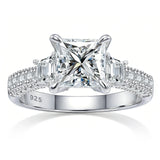 Newshe Engagement Rings for Women Moissanite GRA Certified Oval Princess Cut Solid 925 Sterling Silver Wedding Ring Fine Jewelry