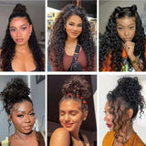 No Glue Upgrade Invisi Strap 360 Full HD Lace Frontal Water Wave Wig Black Human Hair 13X6 Drawstring Deep Water Wigs Glueless