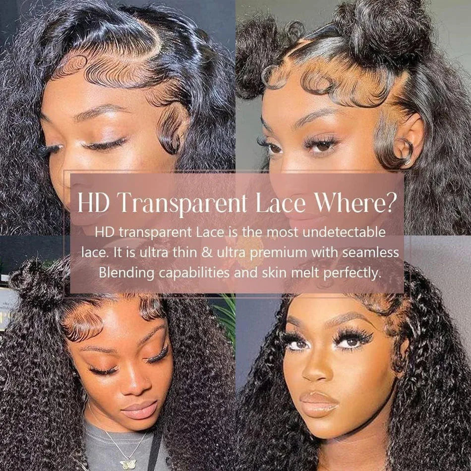 No Glue Upgrade Invisi Strap 360 Full HD Lace Frontal Water Wave Wig Black Human Hair 13X6 Drawstring Deep Water Wigs Glueless