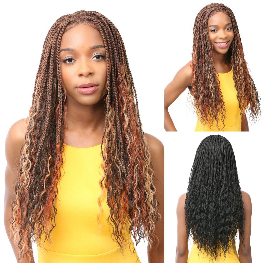 Nutique Illuze Synthetic 4x4 Lace Front Wig - Boho Box Deep 26"
