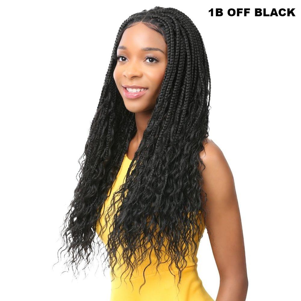 Nutique Illuze Synthetic 4x4 Lace Front Wig - Boho Box Deep 26"