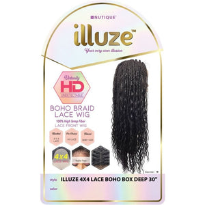 Nutique Illuze Synthetic 4x4 Lace Front Wig - Boho Box Deep 30"