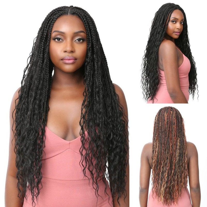 Nutique Illuze Synthetic 4x4 Lace Front Wig - Boho Box Deep 30"