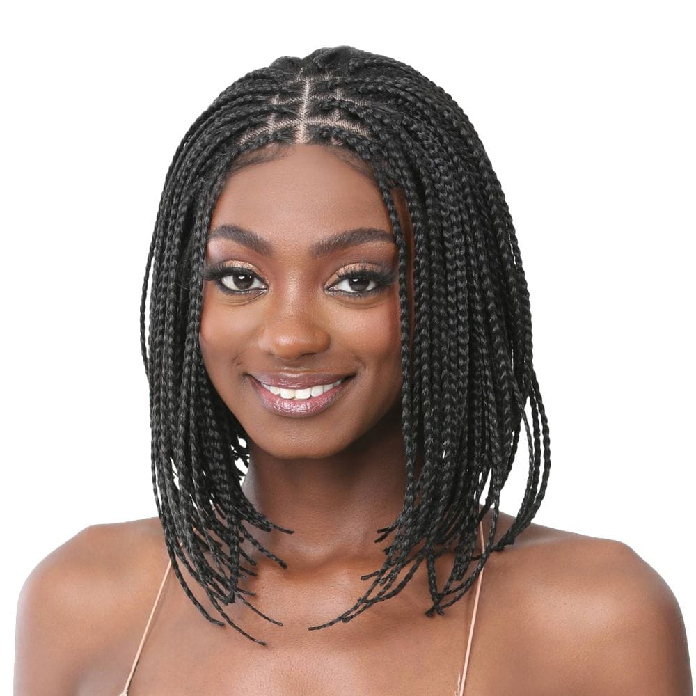 Nutique Synthetic Illuze 4 x 4 Lace Wig - Queen Box Braid