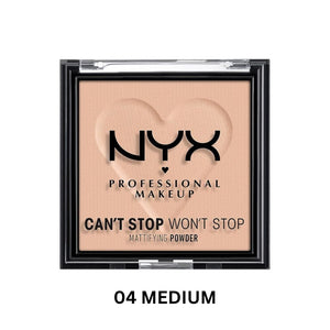 NYX Can't Stop Won't Stop Mattifying Pressed Powder