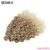 Ocean Wave Braiding Hair Extensions Crochet Braids Synthetic Hair Afro Curl Hawaii Ombre Curly Blonde Water Wave Braid For Women