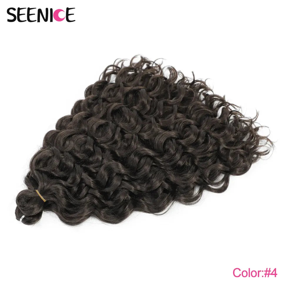 Ocean Wave Braiding Hair Extensions Crochet Braids Synthetic Hair Afro Curl Hawaii Ombre Curly Blonde Water Wave Braid For Women