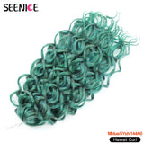 Ocean Wave Braiding Hair Extensions Crochet Braids Synthetic Hair Afro Curl Hawaii Ombre Curly Blonde Water Wave Braid For Women