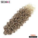 Ocean Wave Braiding Hair Extensions Crochet Braids Synthetic Hair Afro Curl Hawaii Ombre Curly Blonde Water Wave Braid For Women