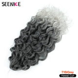Ocean Wave Braiding Hair Extensions Crochet Braids Synthetic Hair Afro Curl Hawaii Ombre Curly Blonde Water Wave Braid For Women