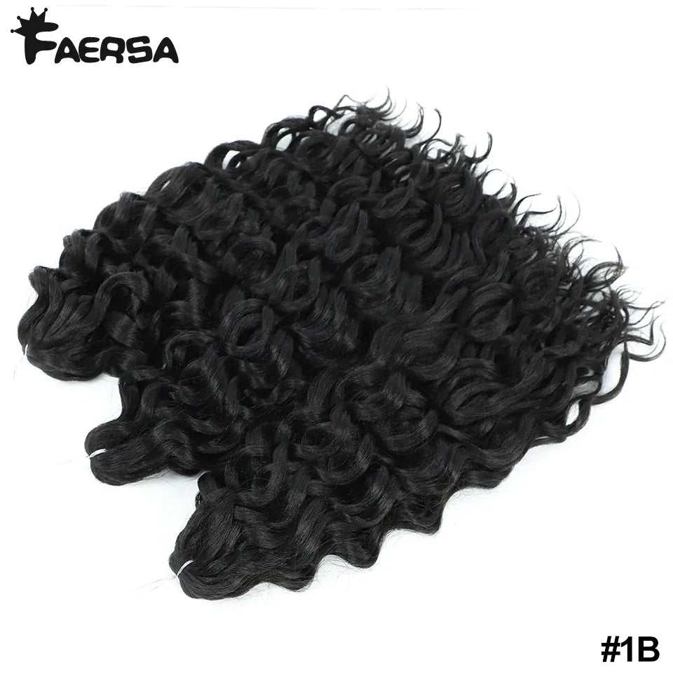 Ocean Wave Braiding Synthetic Hair Extensions Crochet Braids Hair Hawaii Afro Curl Ombre Curly Blonde Water Wave Braid For Women