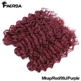 Ocean Wave Braiding Synthetic Hair Extensions Crochet Braids Hair Hawaii Afro Curl Ombre Curly Blonde Water Wave Braid For Women