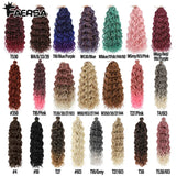 Ocean Wave Braiding Synthetic Hair Extensions Crochet Braids Hair Hawaii Afro Curl Ombre Curly Blonde Water Wave Braid For Women