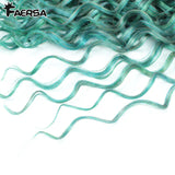 Ocean Wave Braiding Synthetic Hair Extensions Crochet Braids Hair Hawaii Afro Curl Ombre Curly Blonde Water Wave Braid For Women