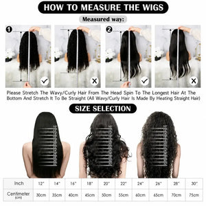 (Olivia) Body Wave Human Hair HD Lace Front Wig 13x6, 13x4 or 360 Lace, 200-250% Density, 18-44 Inches