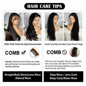 (Olivia) Body Wave Human Hair HD Lace Front Wig 13x6, 13x4 or 360 Lace, 200-250% Density, 18-44 Inches