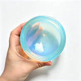 Opalite Stone Bowl Smooth Polished Hand Carved Stone Bowl Crystals Stone Plate Vinegar Seasoning Snack Kitc