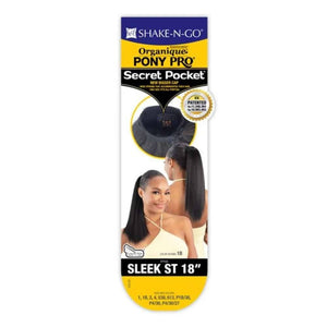 Organique Pony Pro Secret Pocket Wrap Around Ponytail - Sleek Straight 18"