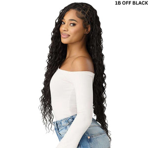 Outre 100% Fully Hand-Tied Whole Lace Wig - Boho Mermaid Box Braid 32"