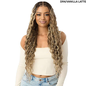 Outre 100% Fully Hand-Tied Whole Lace Wig - Boho Mermaid Box Braid 32"