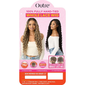 Outre 100% Fully Hand-Tied Whole Lace Wig - Boho Mermaid Box Braid 32"