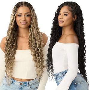Outre 100% Fully Hand-Tied Whole Lace Wig - Boho Mermaid Box Braid 32"