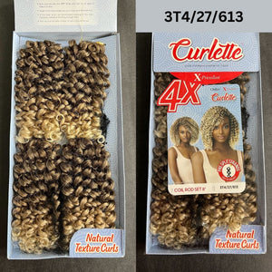 Outre 4X Curlette Crochet Hair - Coil Rod Set 8"