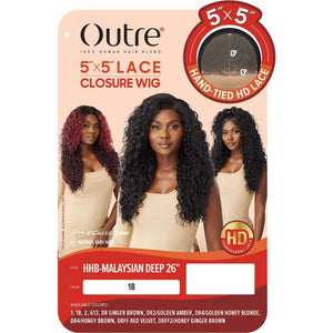 Outre 5x5 HD Lace Closure Wig - HHB-Malaysian Deep 26"