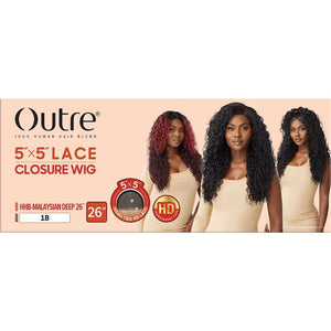 Outre 5x5 HD Lace Closure Wig - HHB-Malaysian Deep 26"