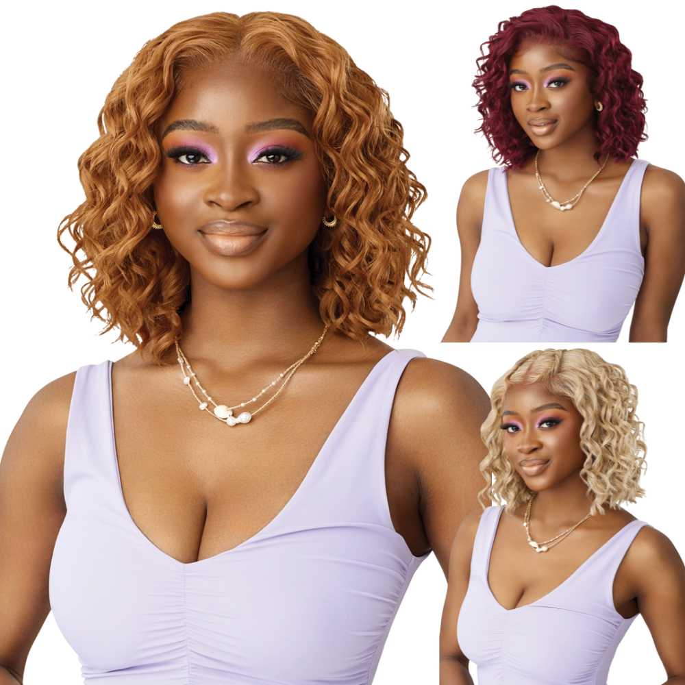 Outre Airtied Human Hair Blend 13X4 HD Lace Frontal Wig - HHB-Loose Deep 12"