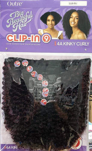 Outre Big Beautiful Hair Clip-In Extensions - 4A Kinky Curly 10"