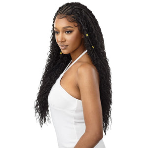 Outre Braided Lace Front Wig - Stitch Braid Ripple Wave 30"