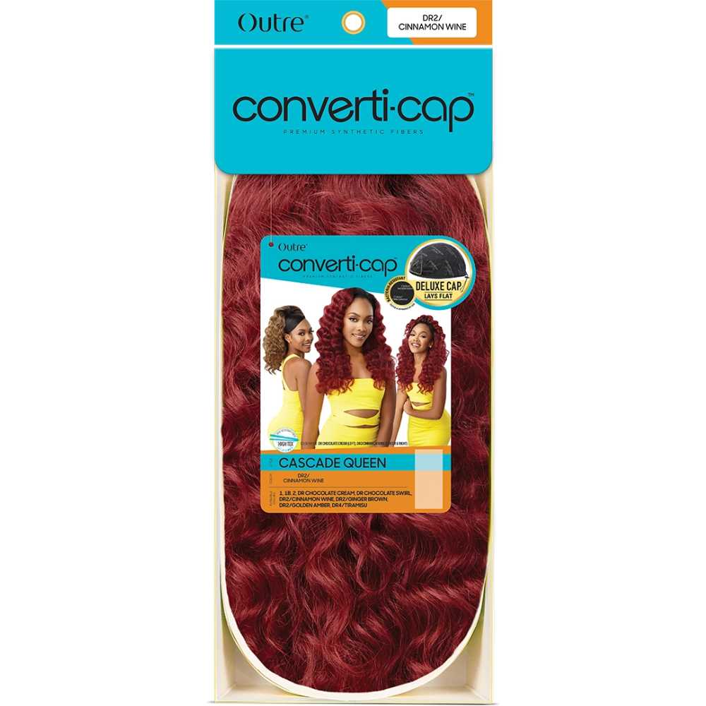 Outre Converti-Cap Synthetic Half Wig - Cascade Queen