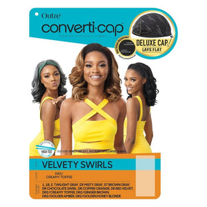Outre Converti-Cap Synthetic Half Wig - Velvety Swirls