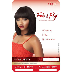 Outre Fab & Fly 100% Unprocessed Human Hair Wig - Misty