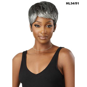 Outre Fab & Fly Gray Glamour 100% Human Hair Wig - HH-Arlette