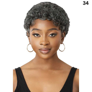 Outre Fab & Fly Gray Glamour 100% Human Hair Wig - HH-CARLIE