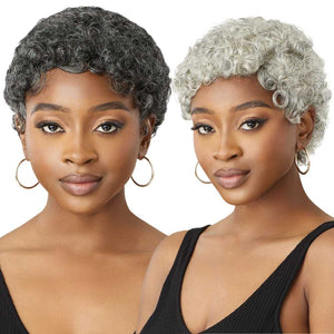 Outre Fab & Fly Gray Glamour 100% Human Hair Wig - HH-CARLIE